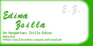 edina zsilla business card